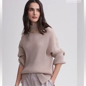 Varley Mayfair mock neck knit sz L